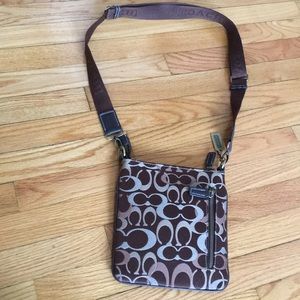 Coach Brown Signature Crossbody Bag